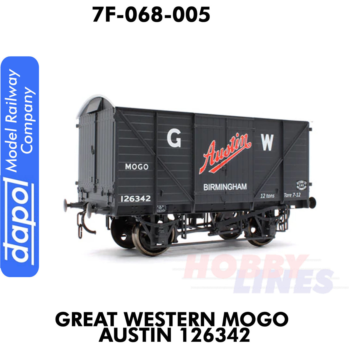Great Western Railway Mogo Alvis - 126342 | Dapol | 7F-068-005