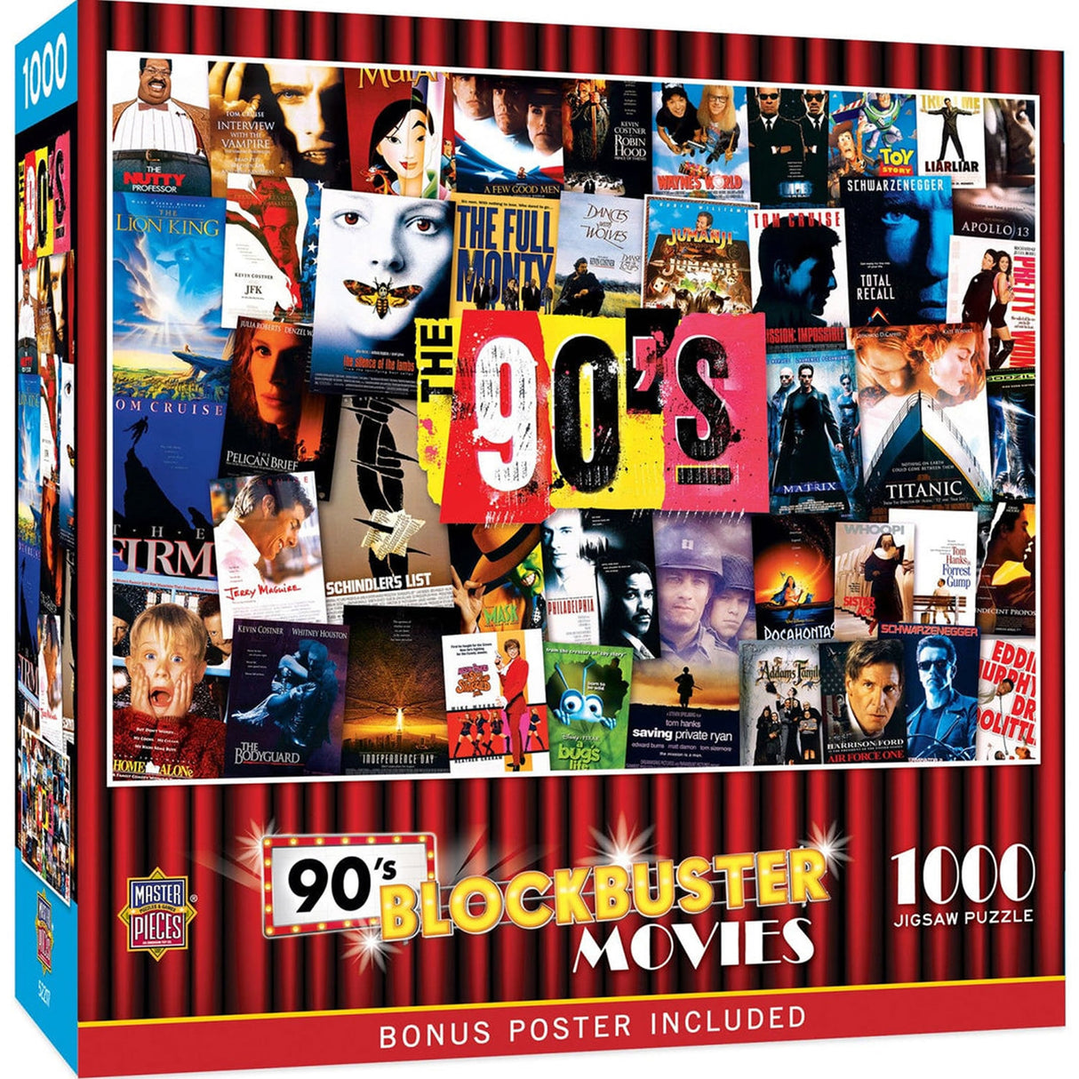 Blockbuster Movies 90's 1000pc Jigsaw Puzzle | Masterpieces | 72204