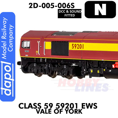 Class 59 59201 EWS Vale of York  - DCC & Sound | Dapol | 2D-005-006S