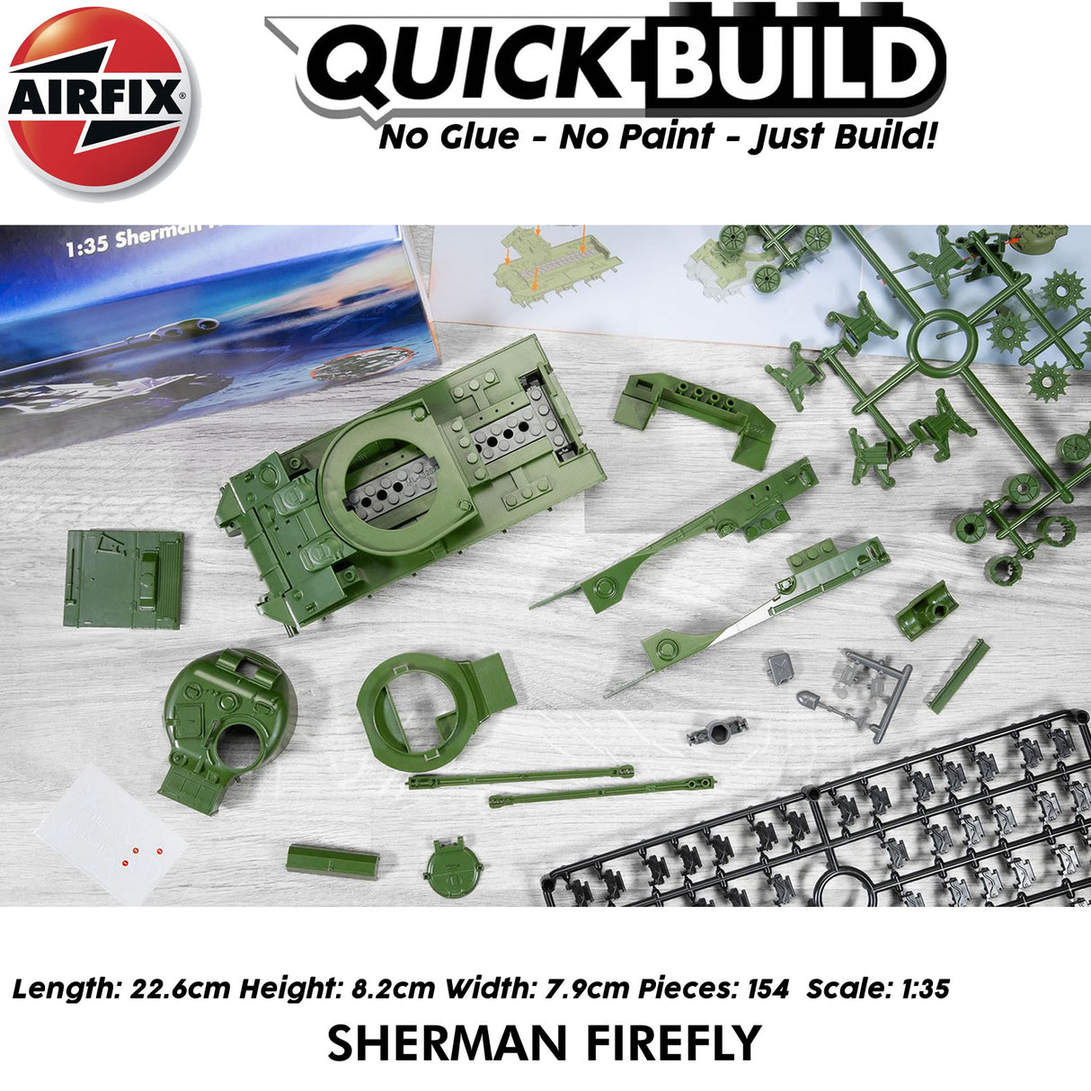 Sherman Firefly Tank - Model Kit | Airfix | J6042