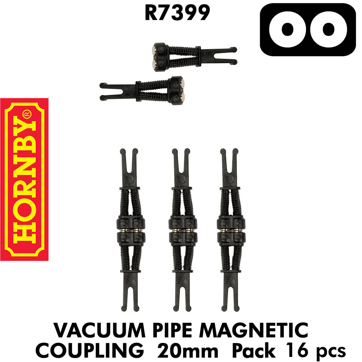 Vacumn Pipe Magnetic Coupling Pack 20mm | Hornby | R7399