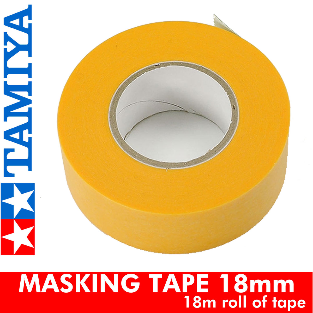 Tamiya MASKING TAPE & DISPENSER modellers range 6 / 10 / 12mm 18m roll