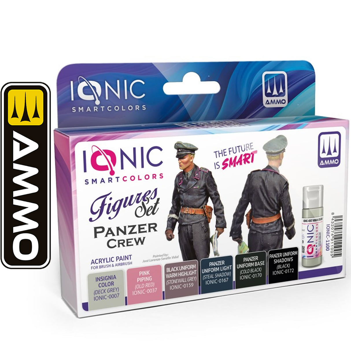 Acrylic Paint Set - 6 x 20ml Jars - Figures Set Panzer Crew | IONIC | IONIC1100