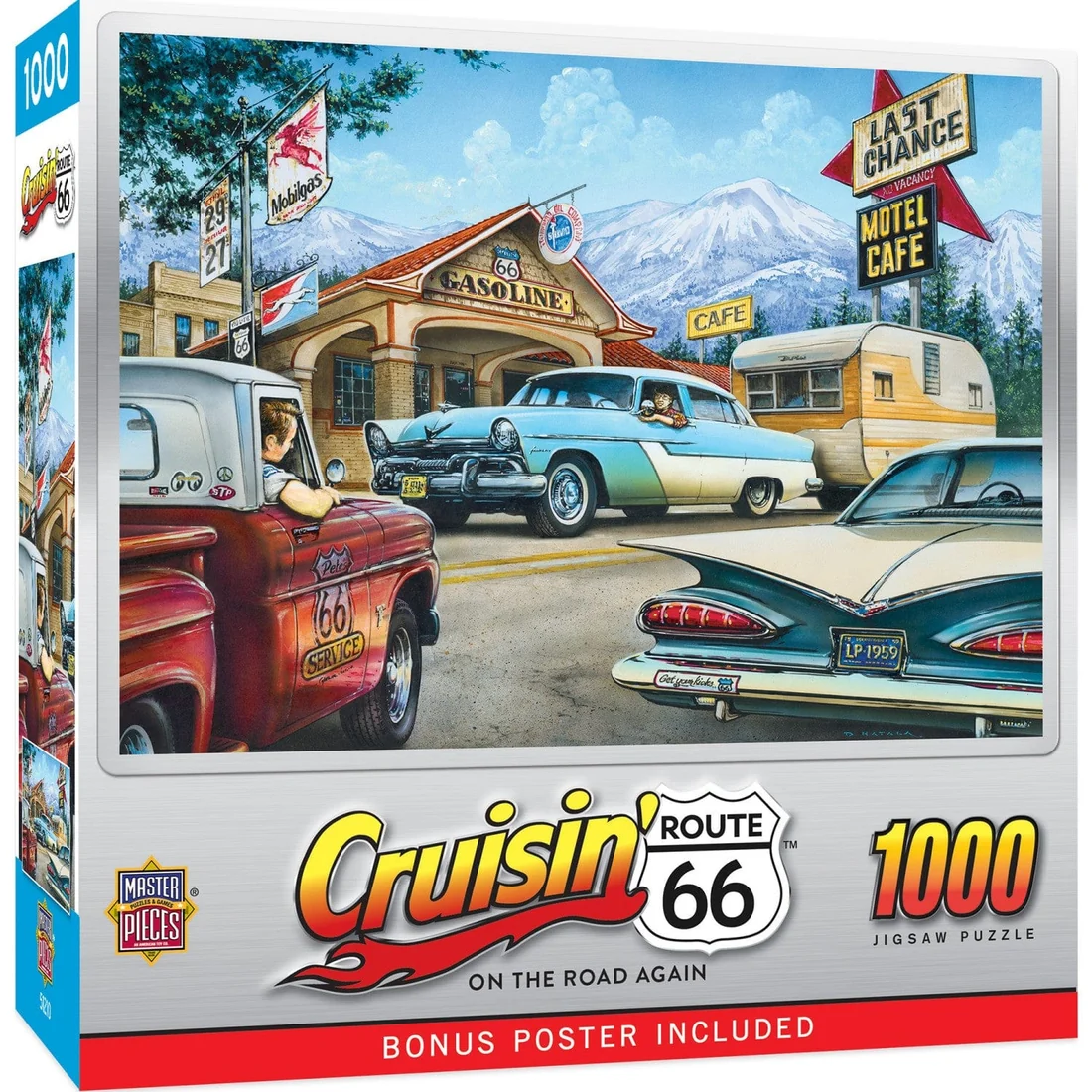 Cruisin' Route 66 - On the Road Again - 1000pc Puzzle | Masterpieces | MSP-71734