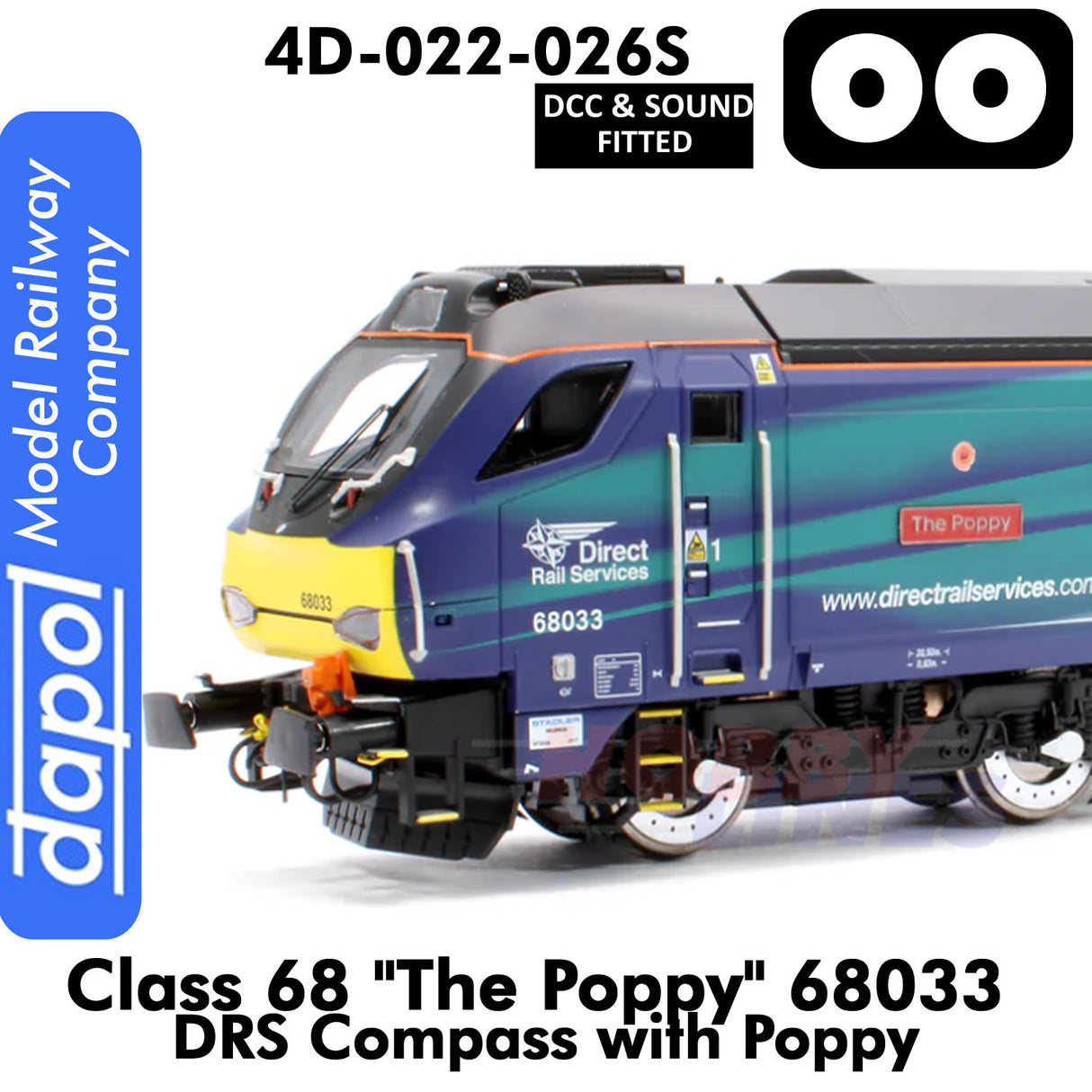 Class 68 The Poppy 68033 | Dapol |4D-022-026S