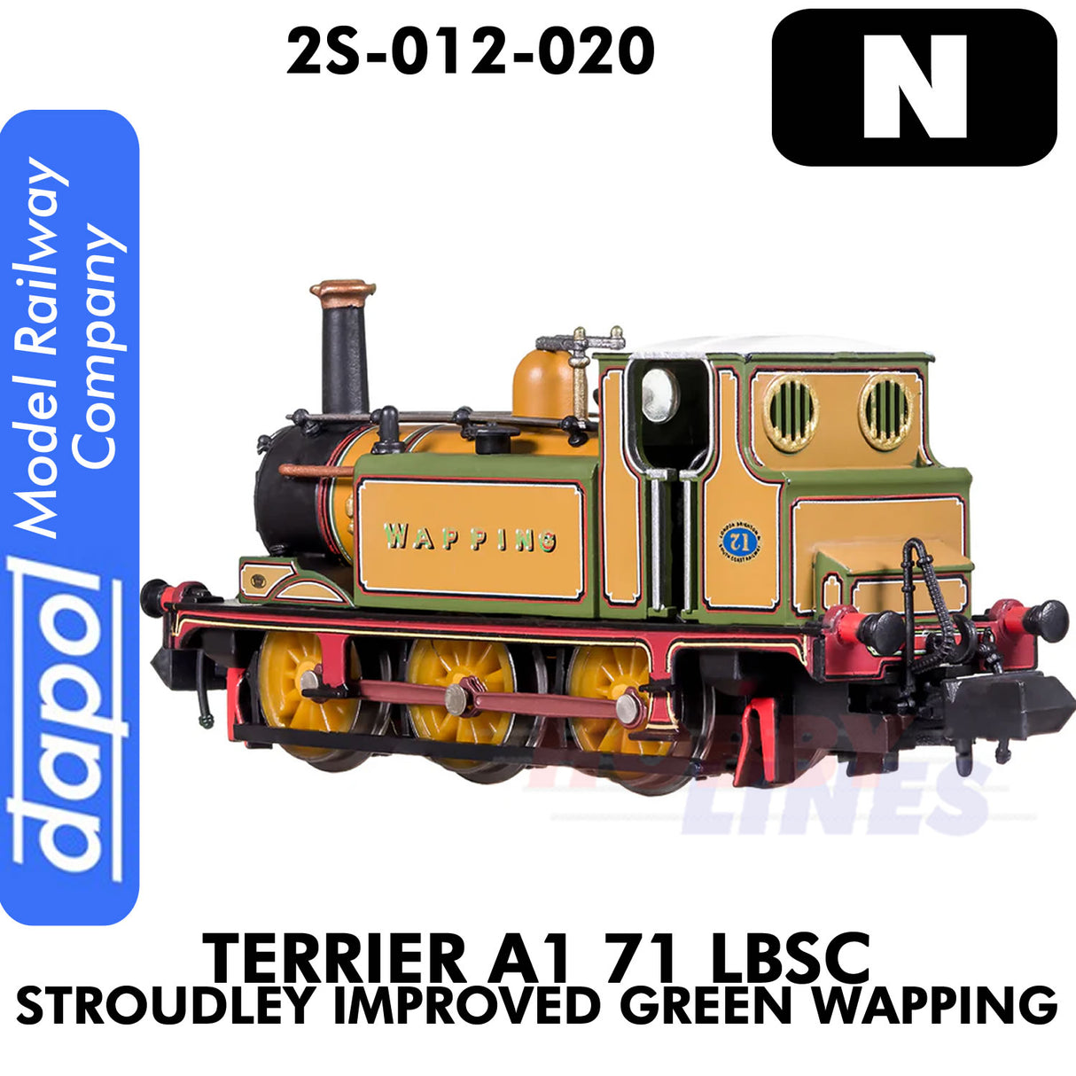 Terrier A1 71 LBSC Stroudly Improved Green Wapping | Dapol |2S-012-020