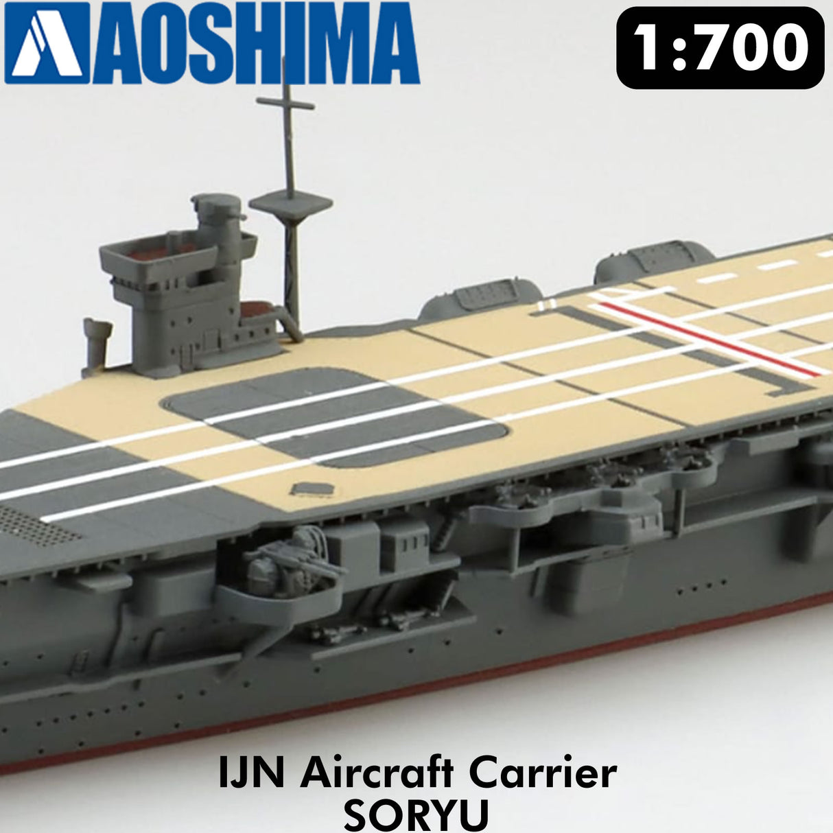 IJN Aircraft Carrier SORYU Japan Navy 1:700 Waterline kit AOSHIMA 06746