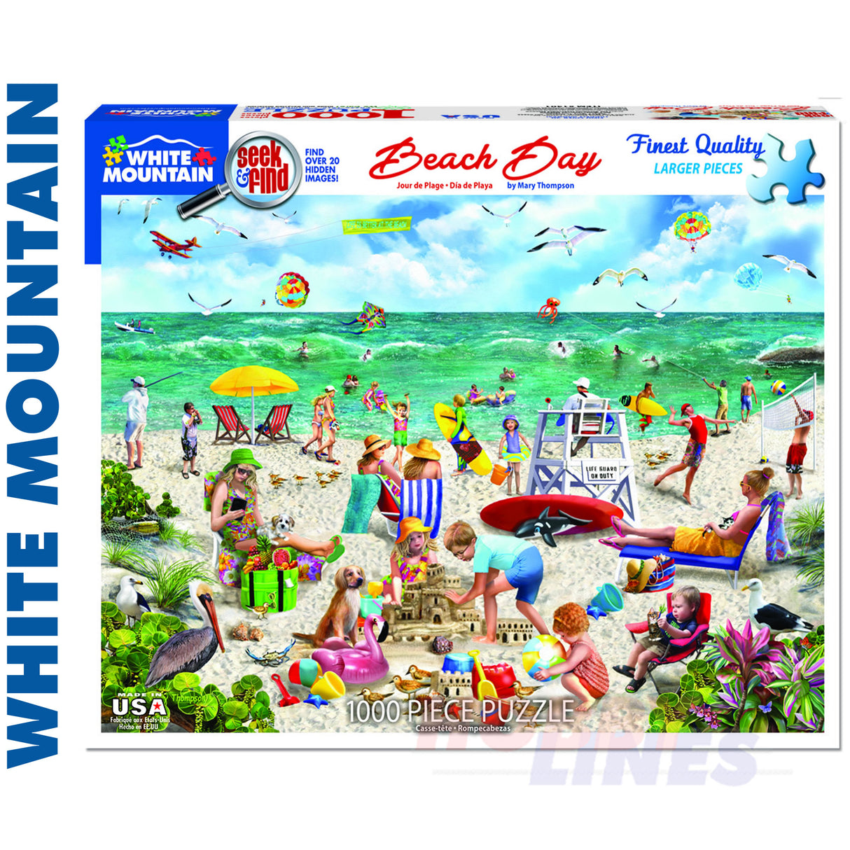 Beach Day - Seek & Find 1000 Piece Jigsaw Puzzle 1401