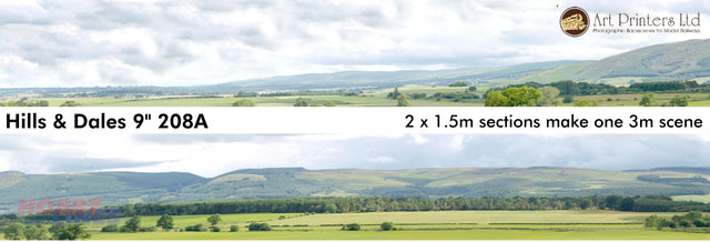 Hills & Dales - 10ft 9inch N Gauge 208A | ID Backscene | 95223