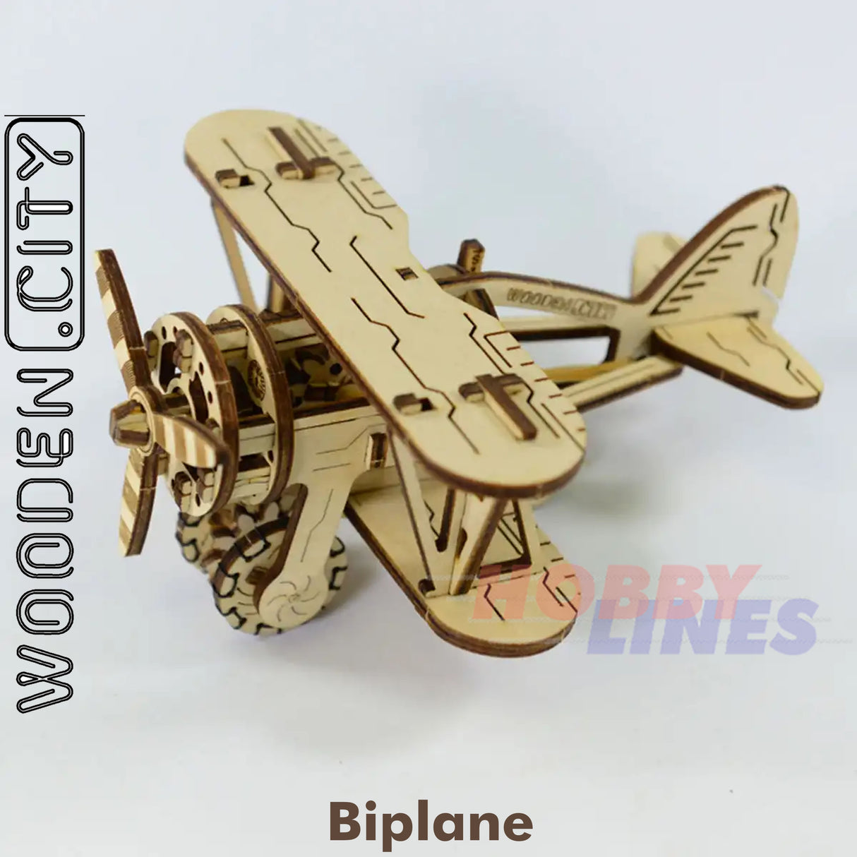 Bi-Plane -3D Puzzle | Wooden City | WR304