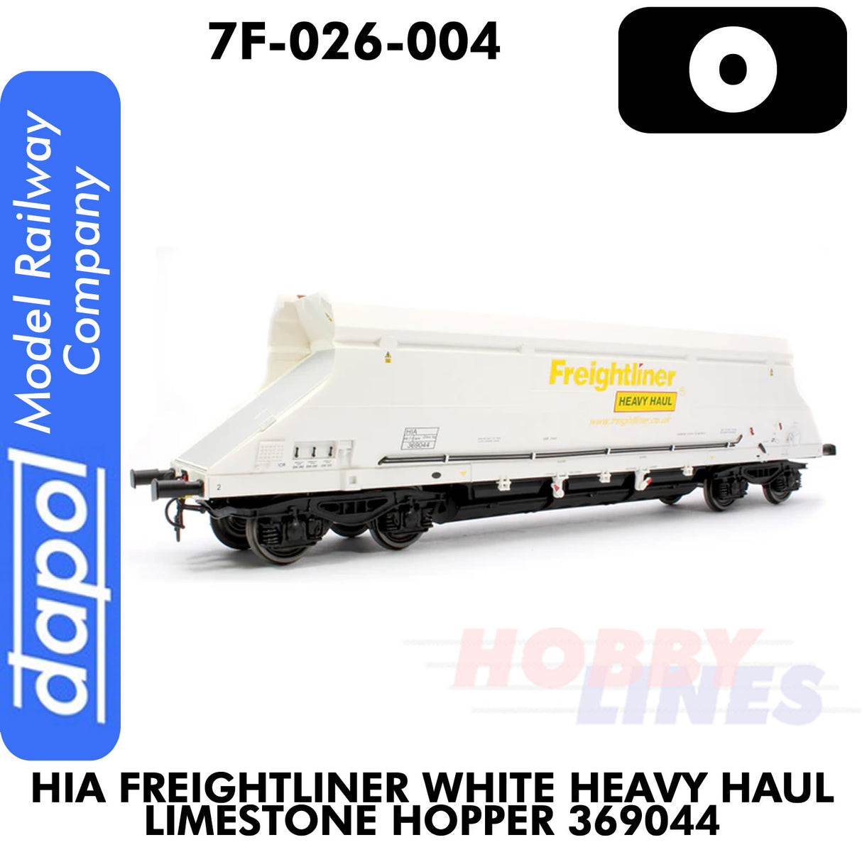 HIA Freightliner White Heavy Haul Limestone Hopper 369044 | Dapol | 7F-026-004