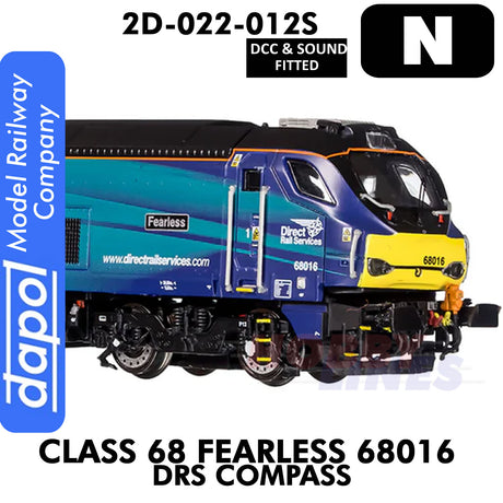 Class 68 Fearless 68016 DRS - DCC & Sound | Dapol | 2D-022-012S