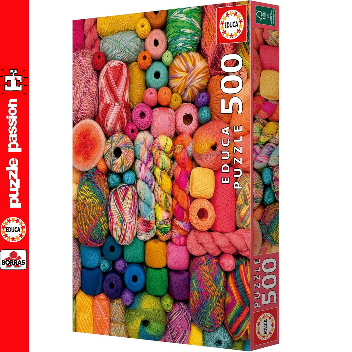 Educa YARNS 500pc Super Deluxe Jigsaw Puzzle Art & Crafts 20172