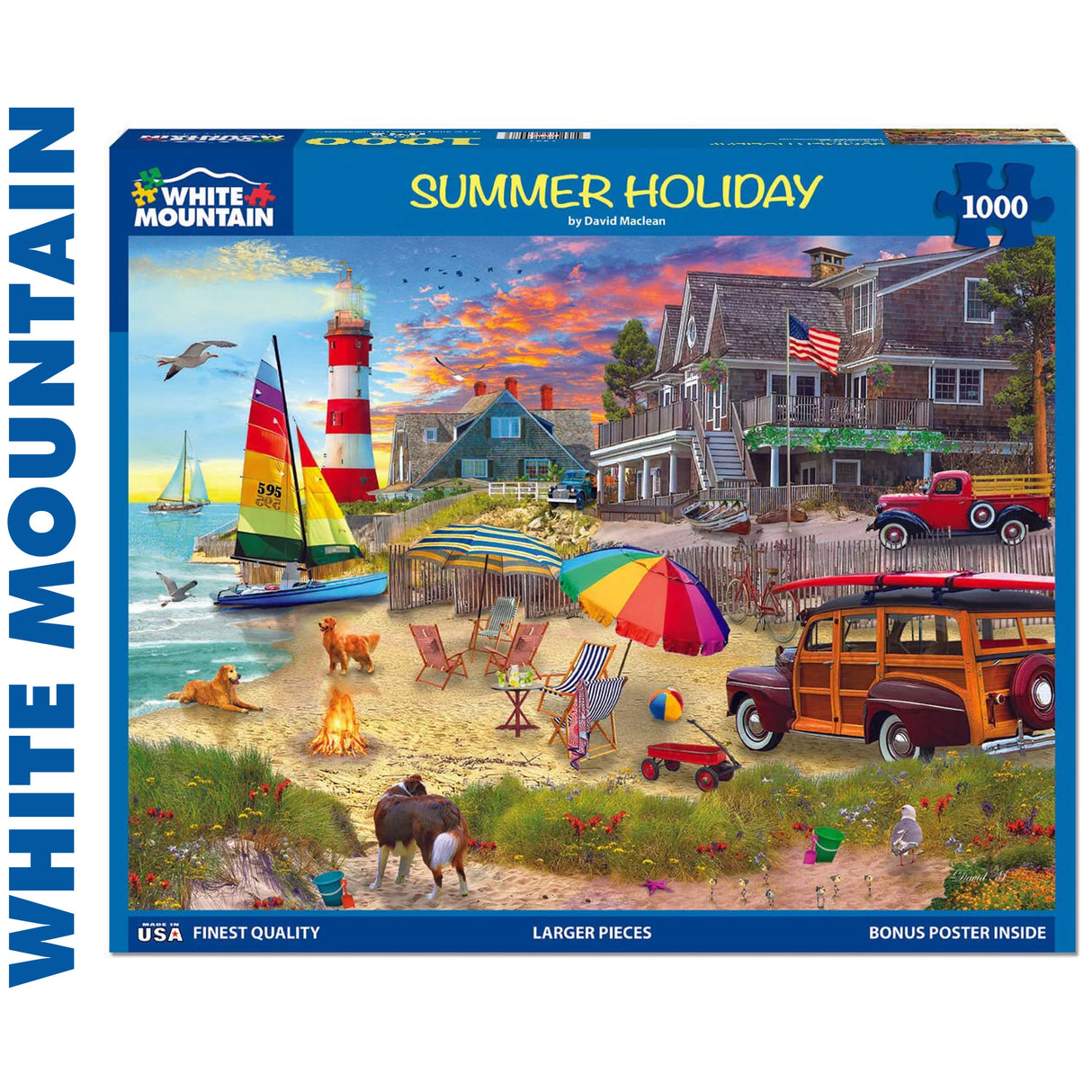 Summer Holiday - 1000pc Puzzle | White Mountain | 1991pz