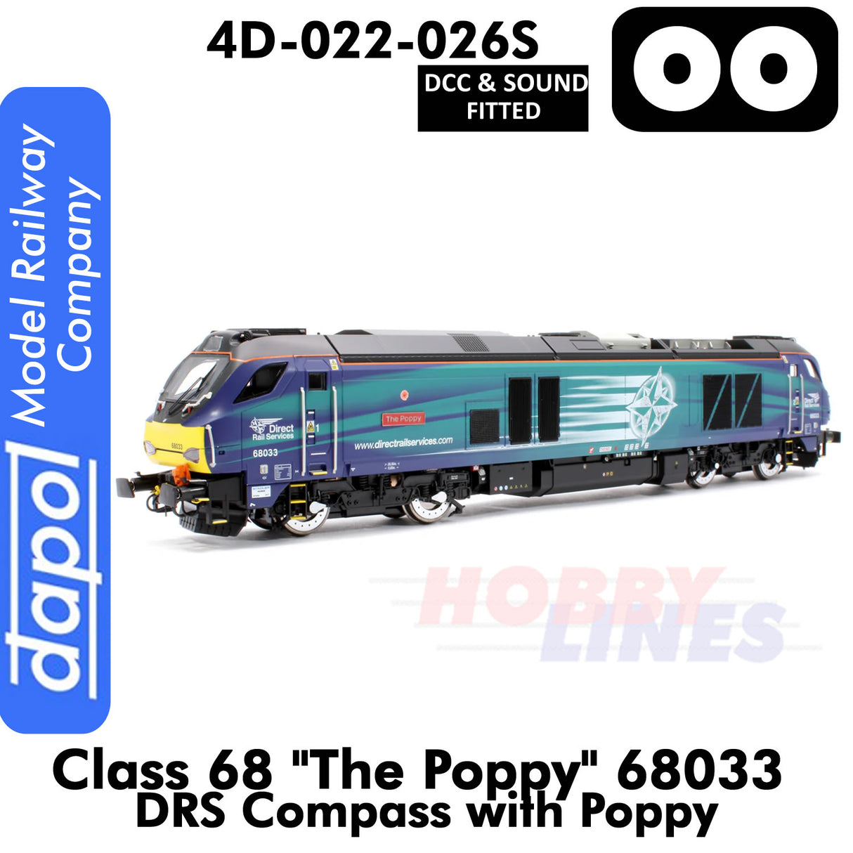 Class 68 The Poppy 68033 | Dapol |4D-022-026S