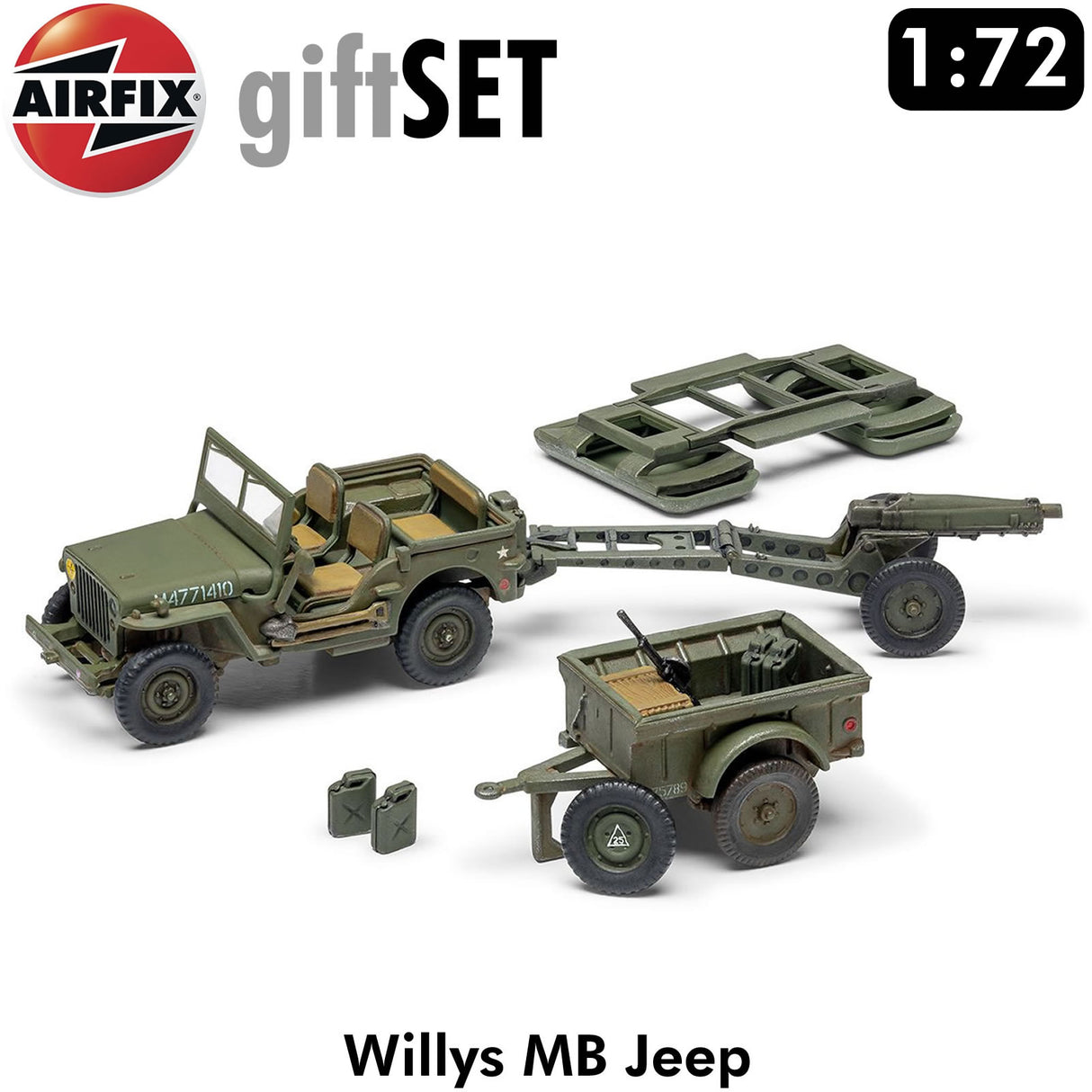 Willys MB Jeep WWII Starter Set | Airfix | A55117A