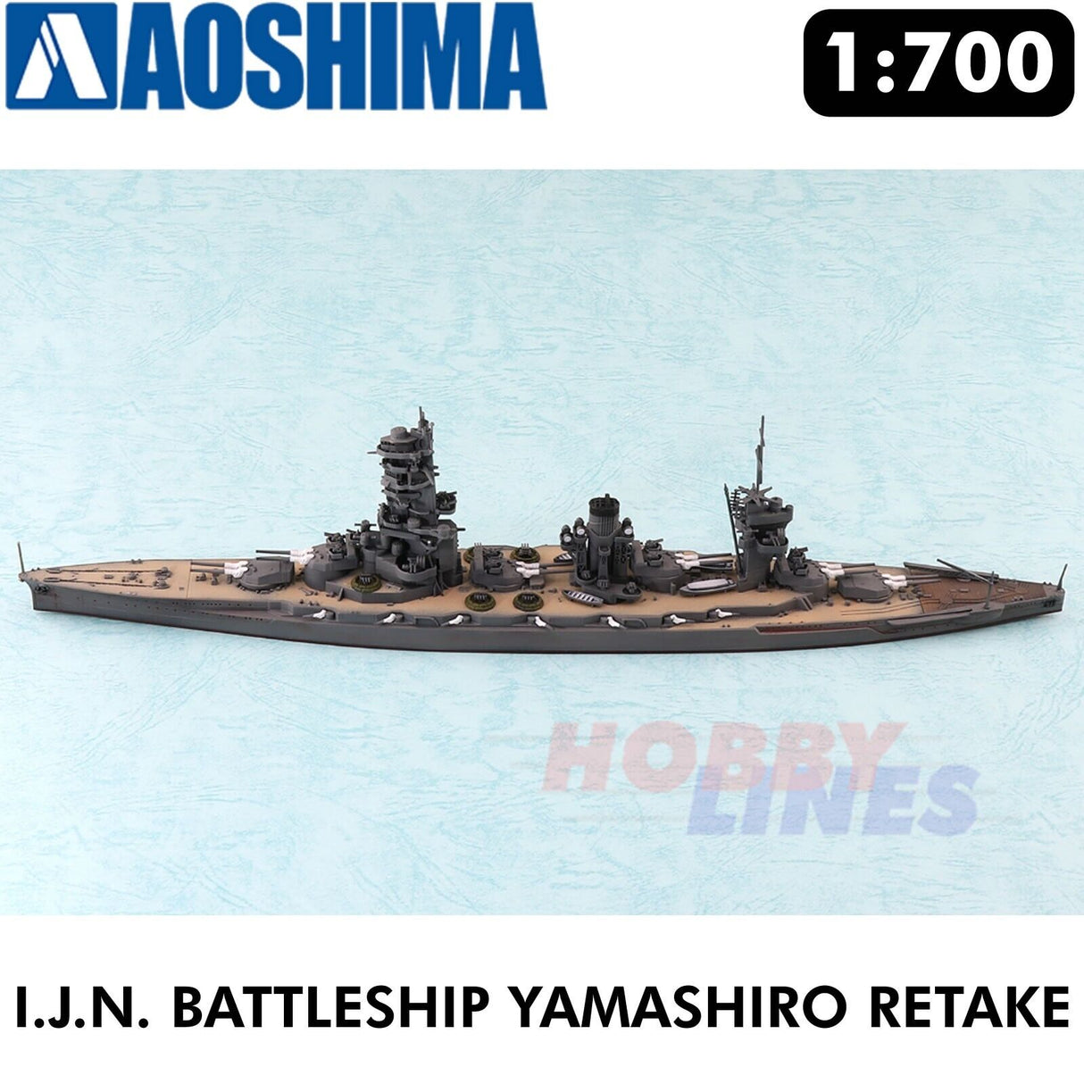 IJN Battleship YAMASH 1944 Retake Water Line #126 1:700 kit AOSHIMA 00251