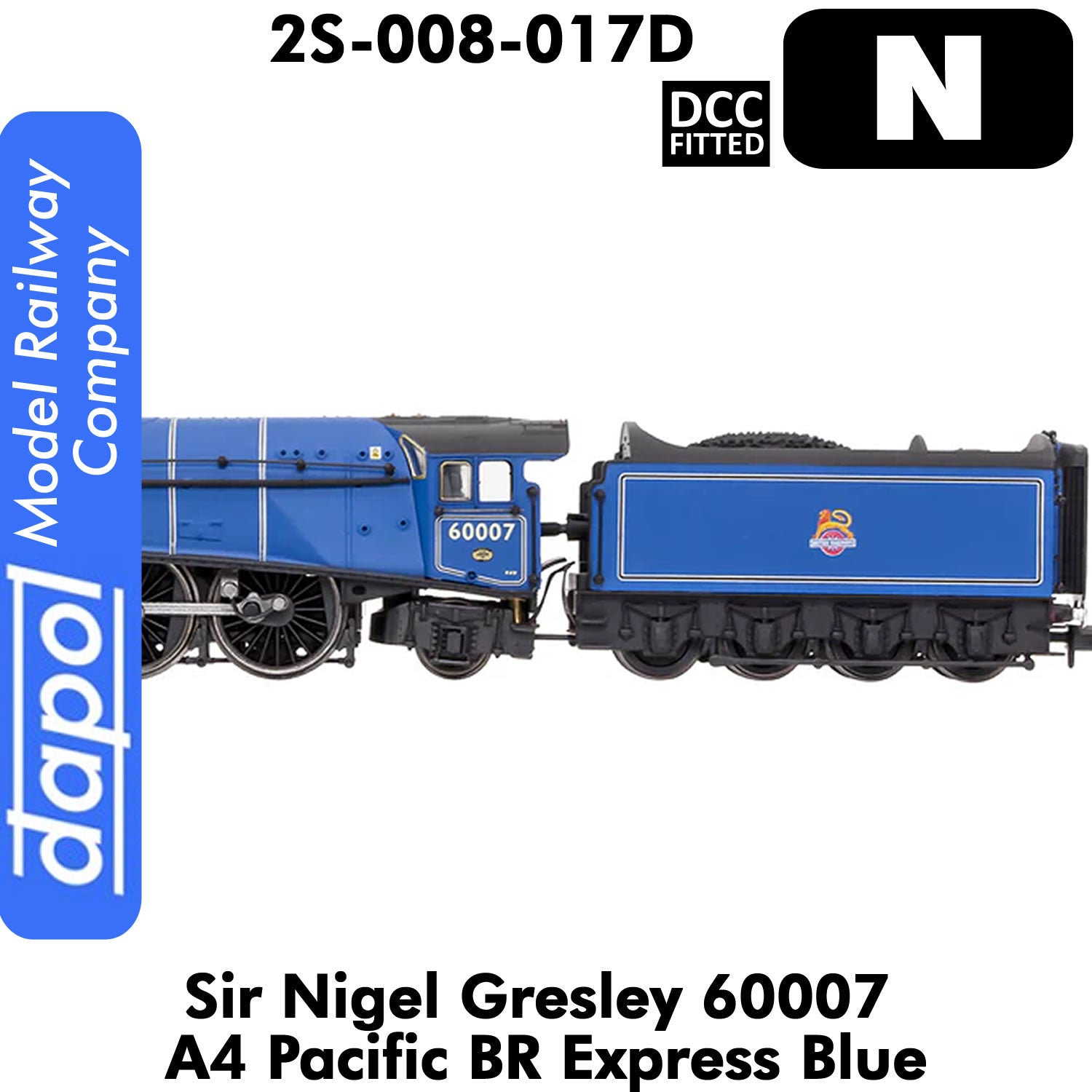 A4 Pacific Sir Nigel Gresley 60007 BR Express Blue | Dapol | 2S-008-017D