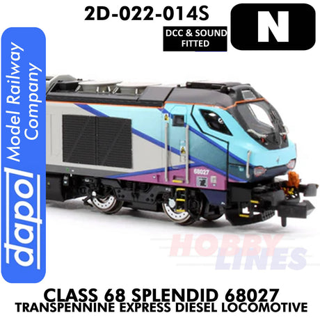 Class 68 Splendid 68027 Transpennine Express - DCC & Sound | Dapol |  2D-022-015S