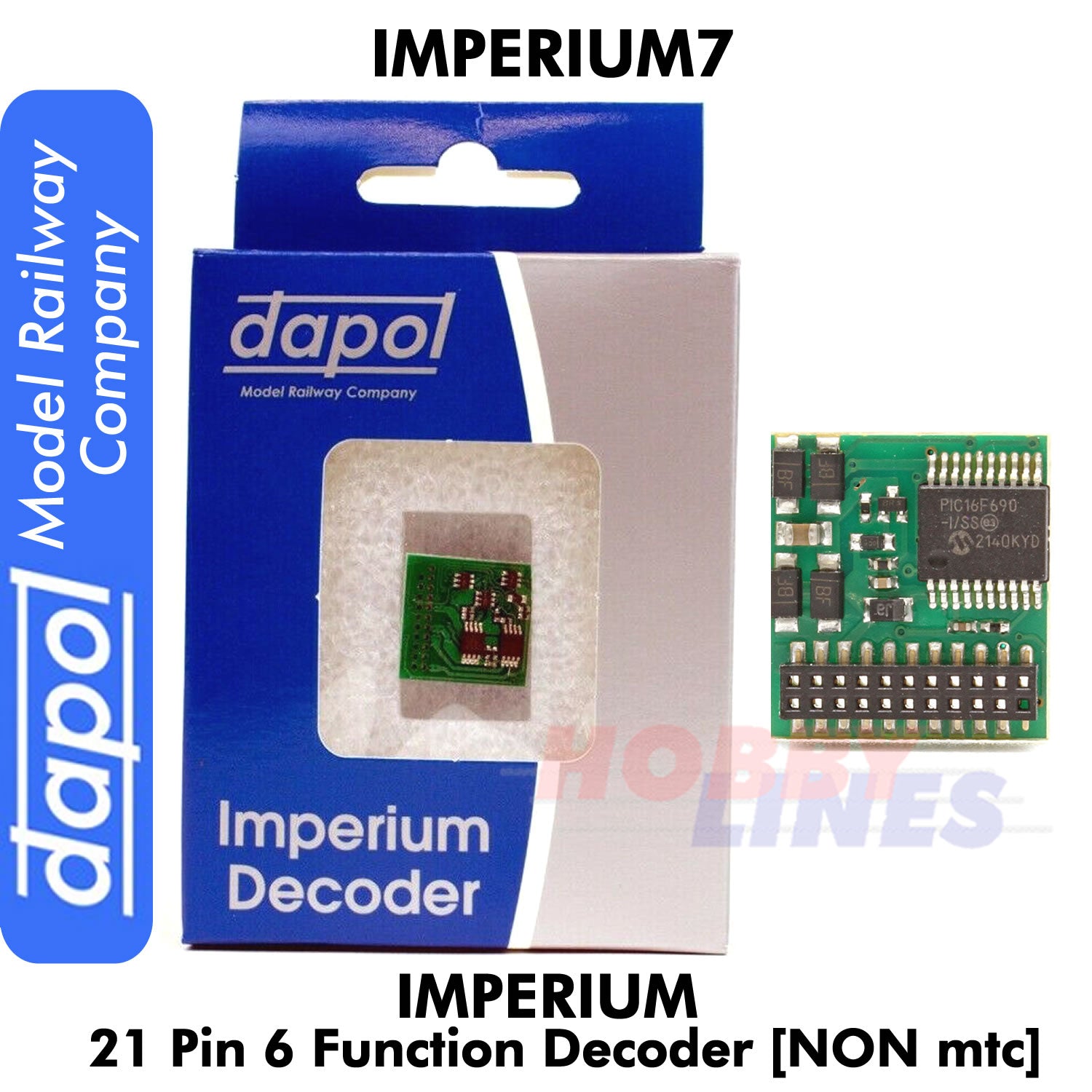 Imperium7 21 Pin 6 Function Decoder NON mtc Imperium 7 Dapol Model Railway