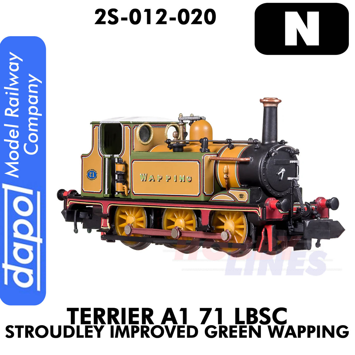 Terrier A1 71 LBSC Stroudly Improved Green Wapping | Dapol |2S-012-020