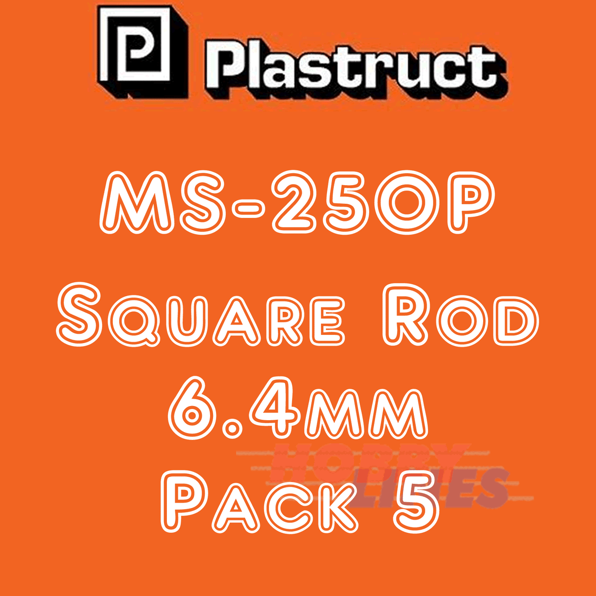 SOLID SQUARE ROD range styrene ABS plastic polystyrene MS PLASTRUCT