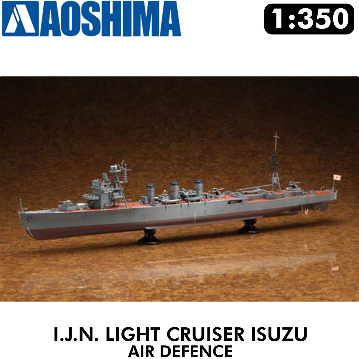 IJN CRUISER ISUZU Air Defence IronClad Series 1:350 kit AOSHIMA 00287