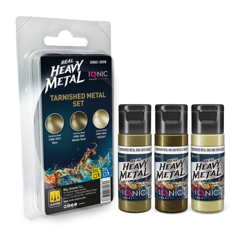 Real Heavy Metal - Tarnished Metal Set - 3 x 20ml | IONIC | IONIC0598