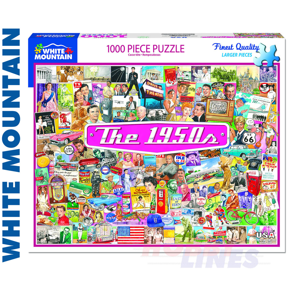 The 1950's 1000 Piece Jigsaw Puzzle 1536