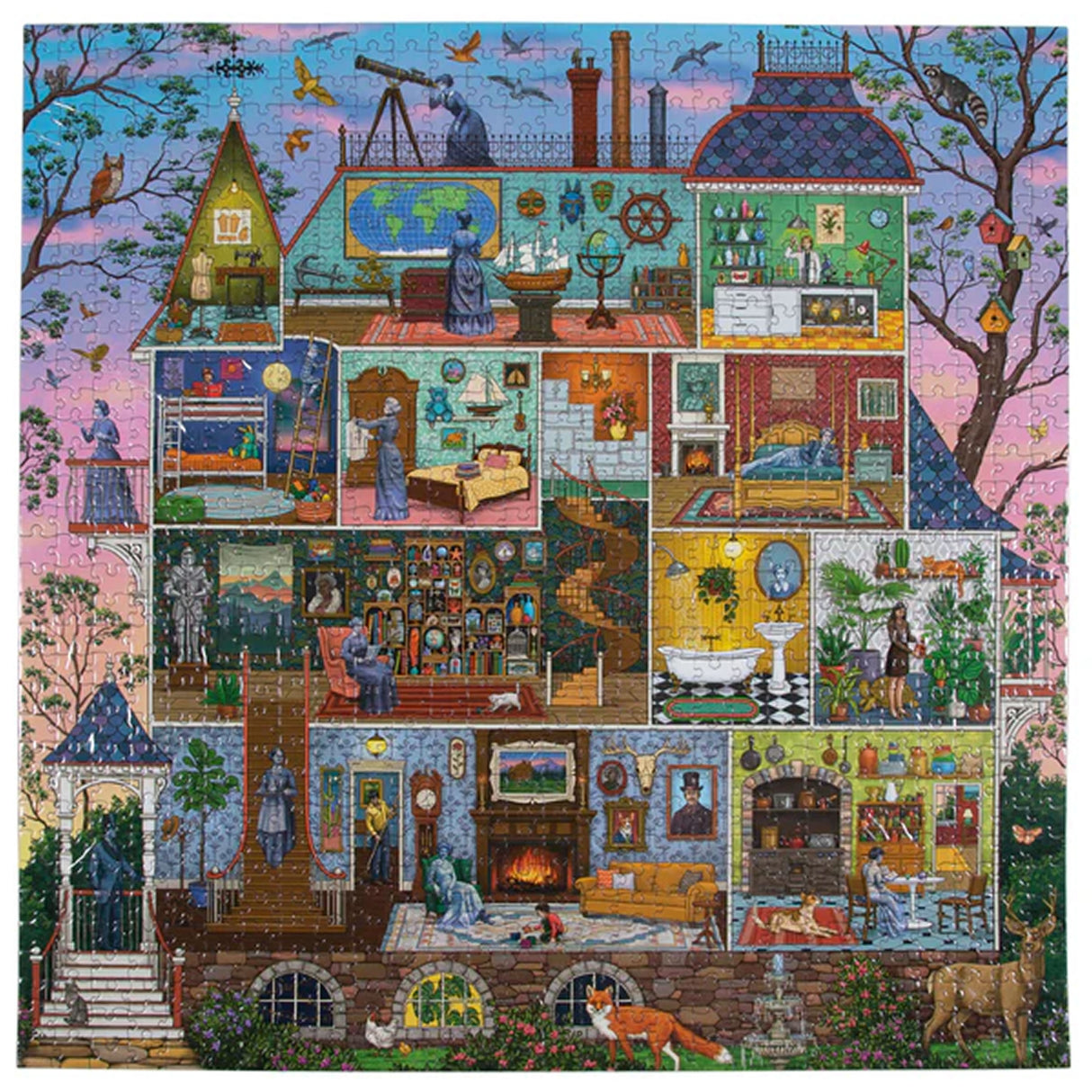 eeBoo THE ALCHEMISTS HOME 1000 pc Square Jigsaw Puzzle Super Deluxe PZTAST
