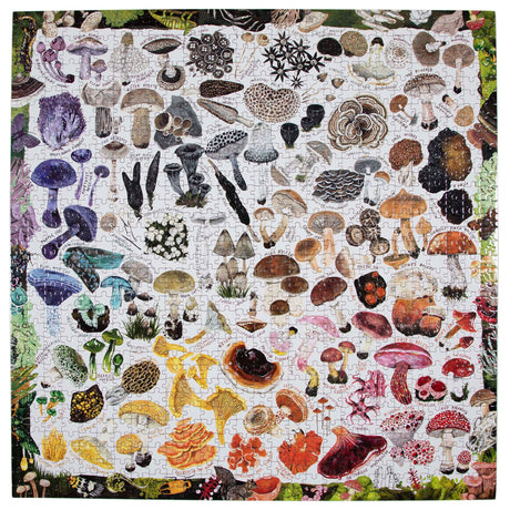 Mushroom Rainbow  1000 pc Puzzle | eeBoo | PZTMRW