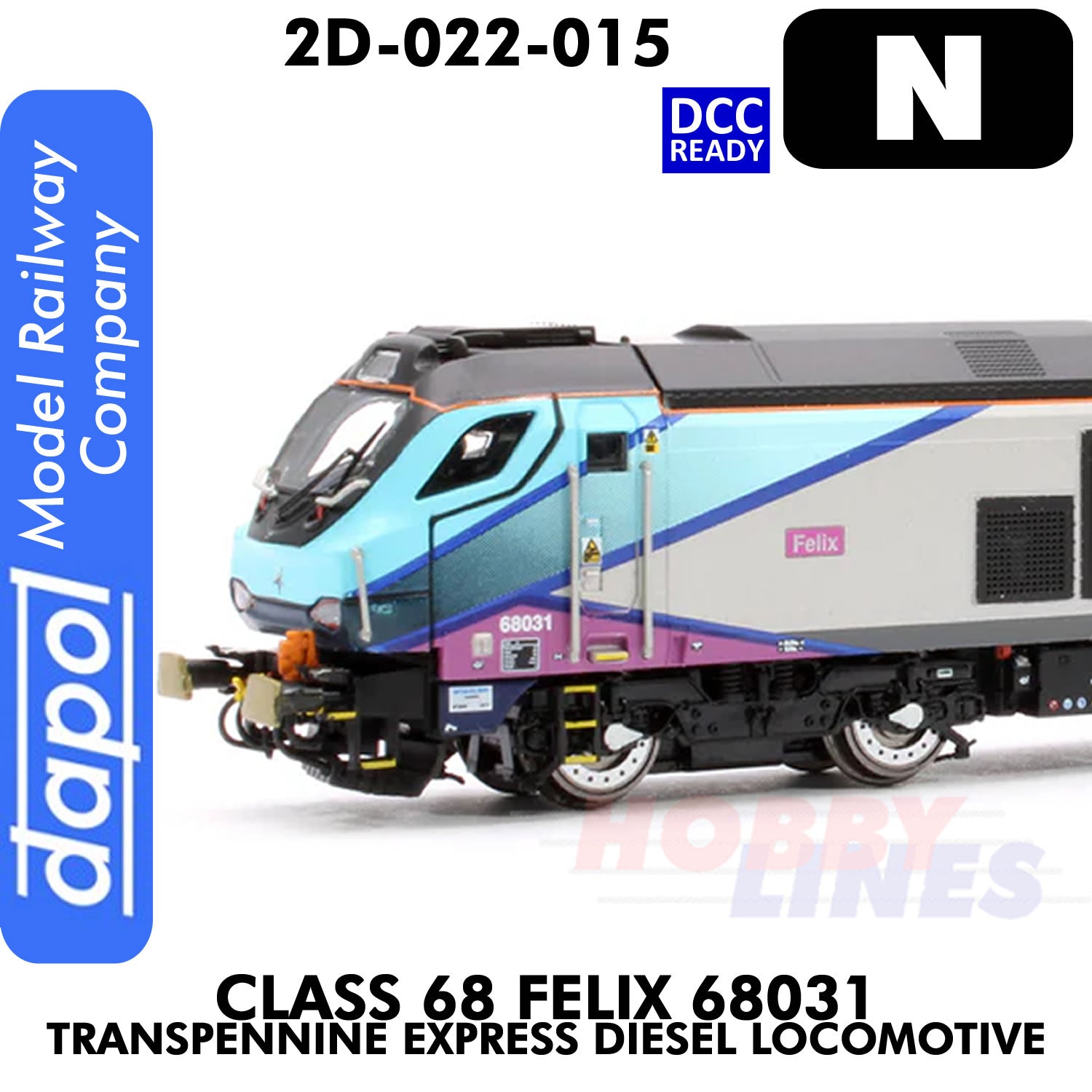 Class 68 Felix 68031 Transpennine Express  - DCC ready |  Dapol | 2D-022-015