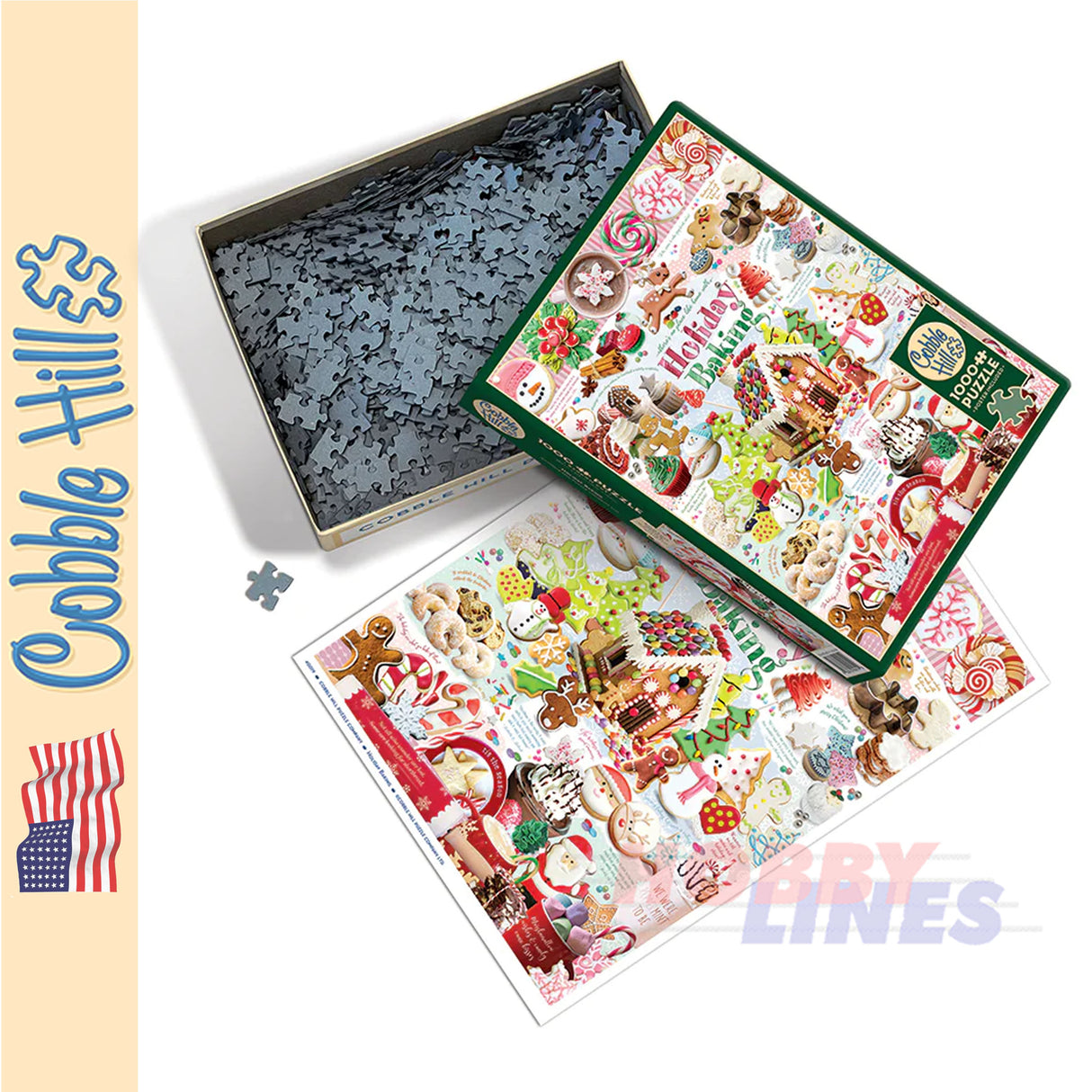 Holiday Baking COBBLE HILL Christmas 1000pc jigsaw puzzle 40019