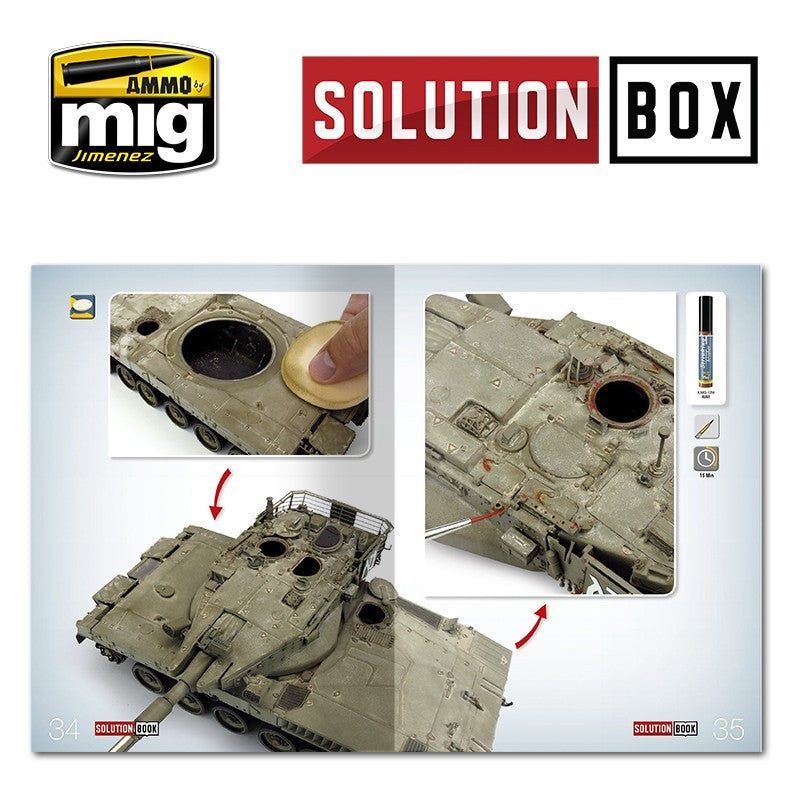 Solution Book 03 - How to Paint IDF Vehicles (English, Castellano, Français, Deutsch) | Ammo by Mig Jimenez | MIG6501