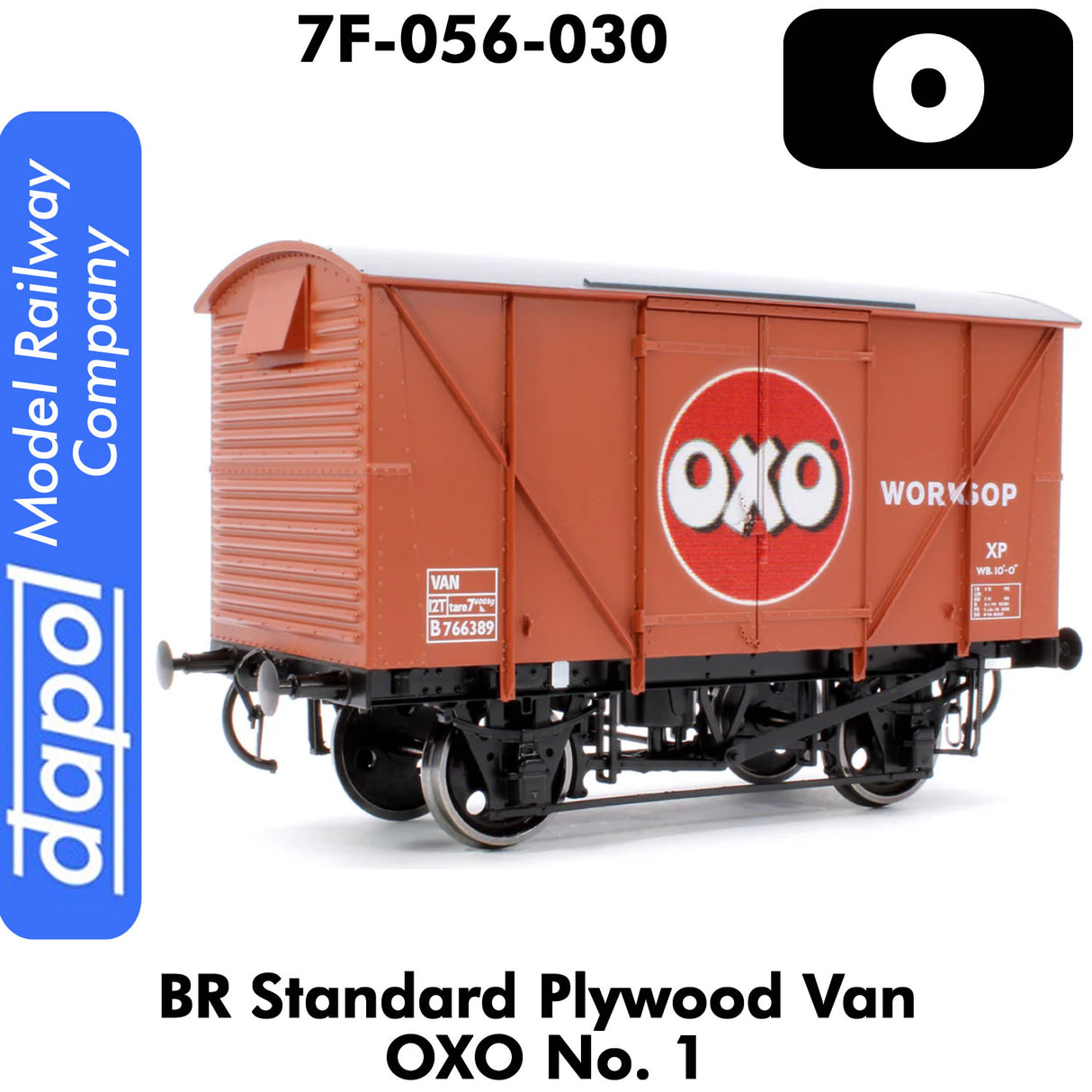 BR Standard Plywood Van - OXO | Dapol | 7F-056-030