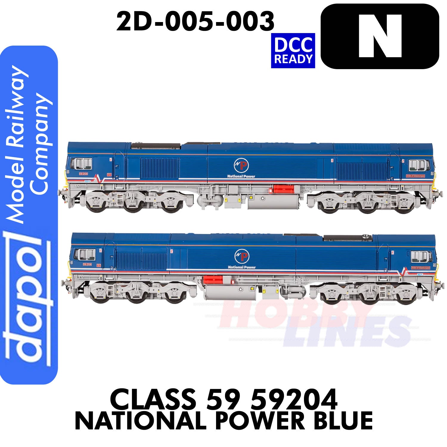 Class 59 John F Yeoman 59206  DB Schenker - DCC Ready | Dapol | 2D-005-002