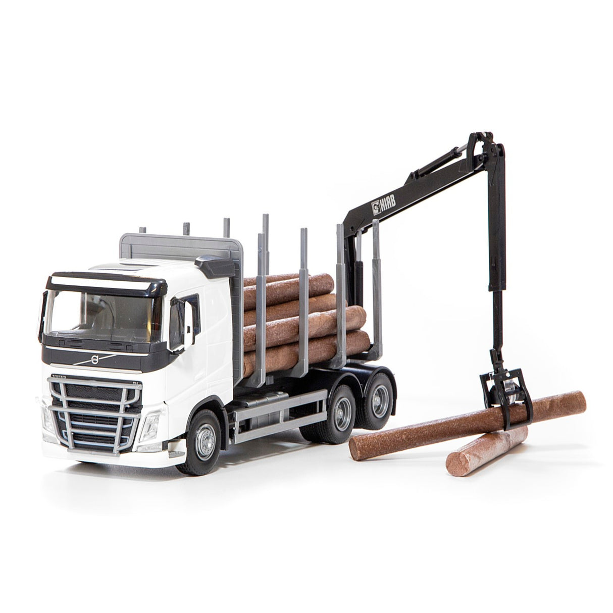 Timber Truck with Crane - Toy Truck - 1:25 | EMEK | 75-7004-50