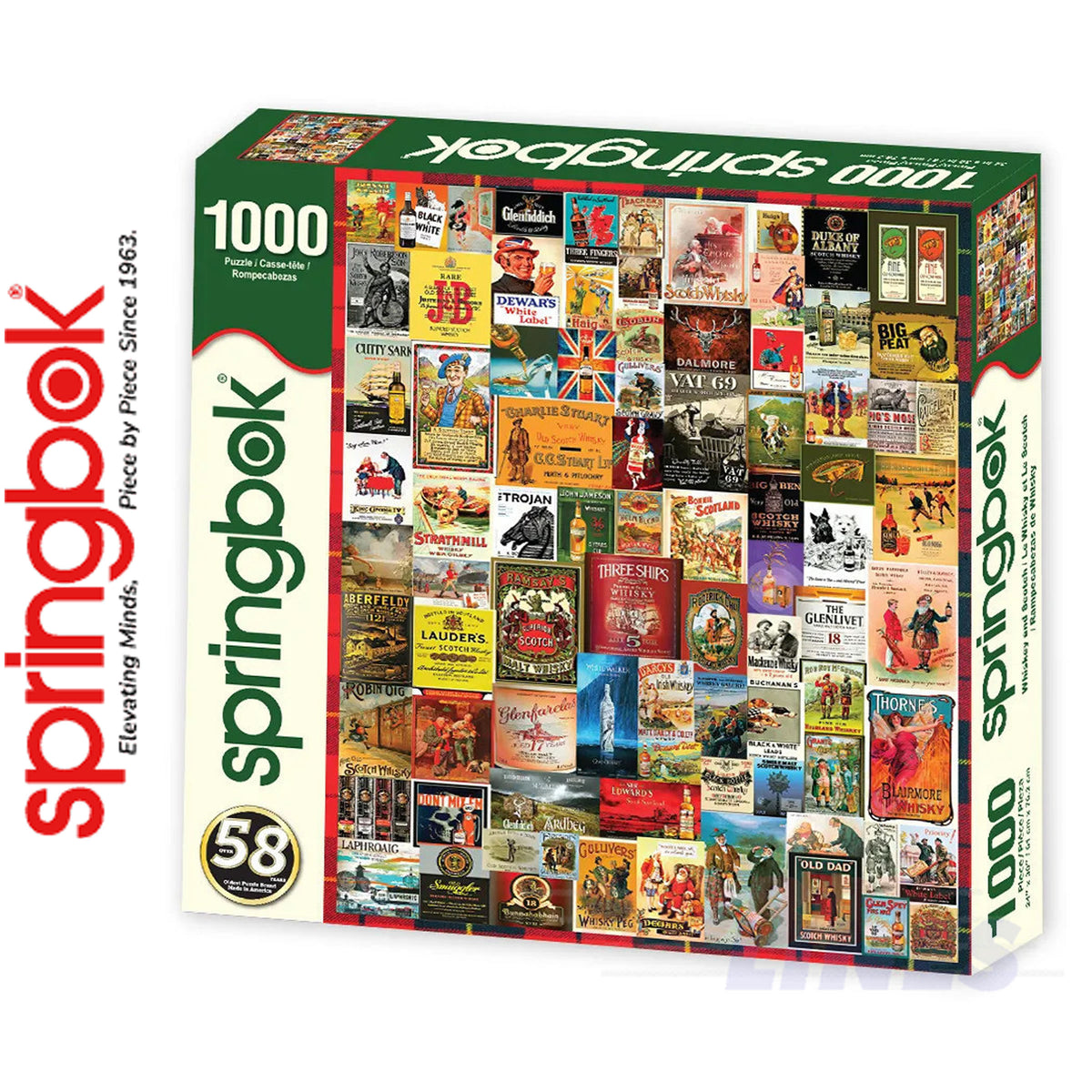 Whiskey & Scotch 1000 Piece Jigsaw Puzzle | Springbok | SB33-11102