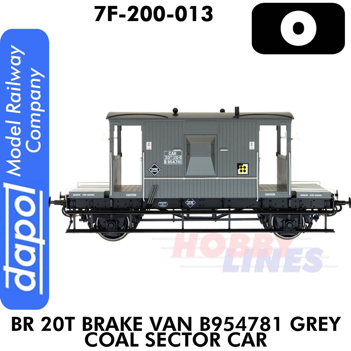 BR 20t Brake Van B954781 Grey Coal Sector Car | Dapol | 7F-200-013