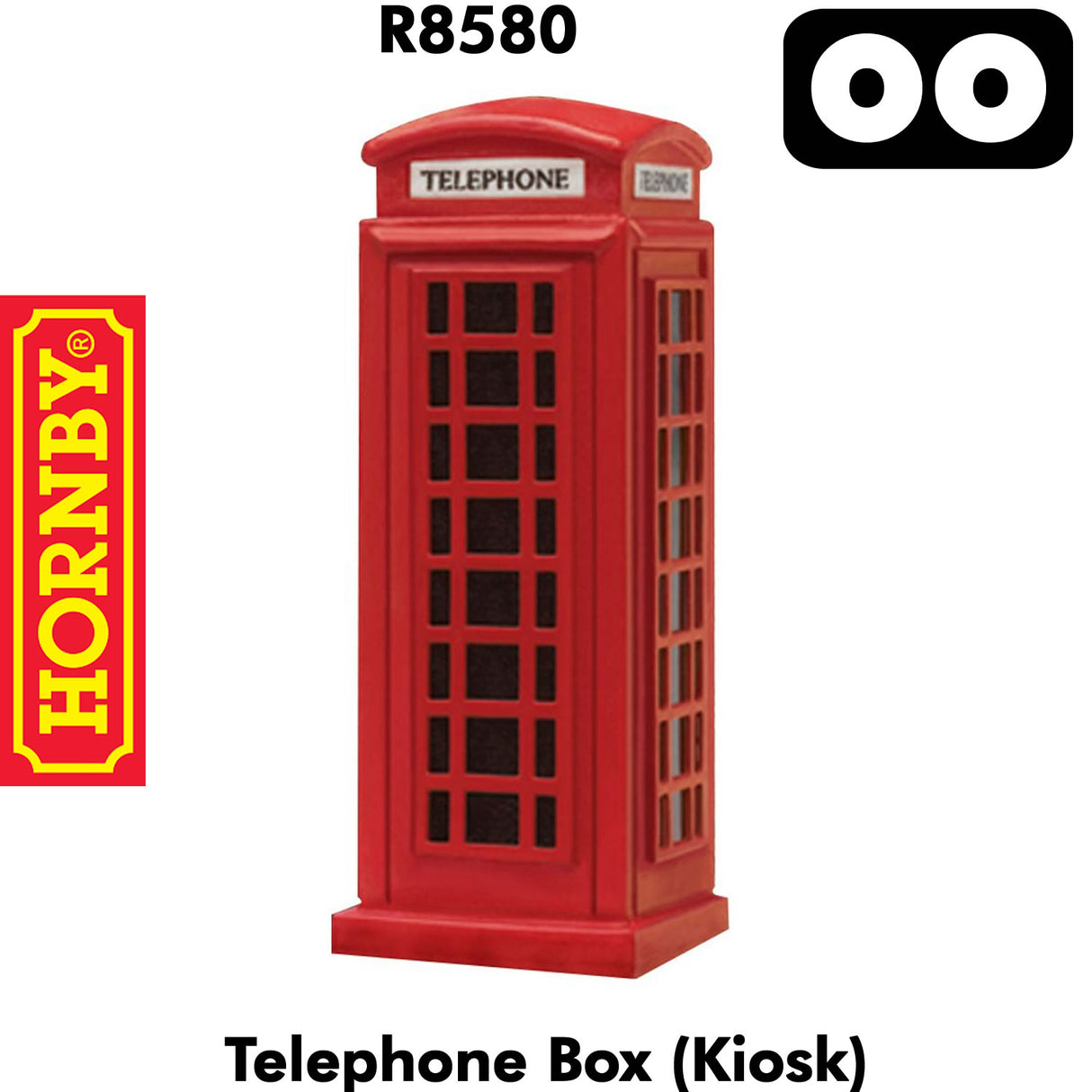 OO Gauge Red Telephone Box Kiosk | 1:76 Scale | Hornby | R8580