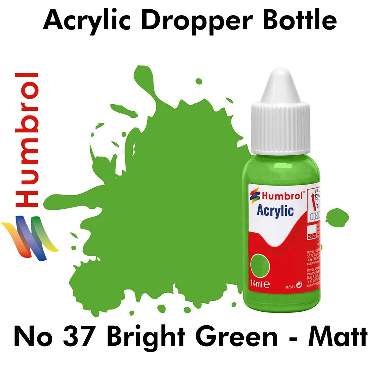 Acrylic Dropper - No 37 Bright Green - Matt | Humbrol | DB0037