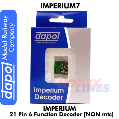 Imperium7 21 Pin 6 Function Decoder NON mtc Imperium 7 Dapol Model Railway