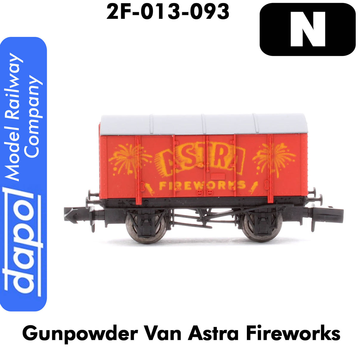 Gunpowder Van ASTRA FIREWORKS wagon 1:148 scale N gauge | Dapol | 2F-013-093