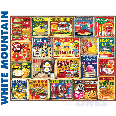Classic Food Combos 1000 Piece Jigsaw Puzzle 1754pz