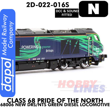 Class 68 Pride of the North 68006 New DRS - DCC & Sound | Dapol | 2D-022-016S
