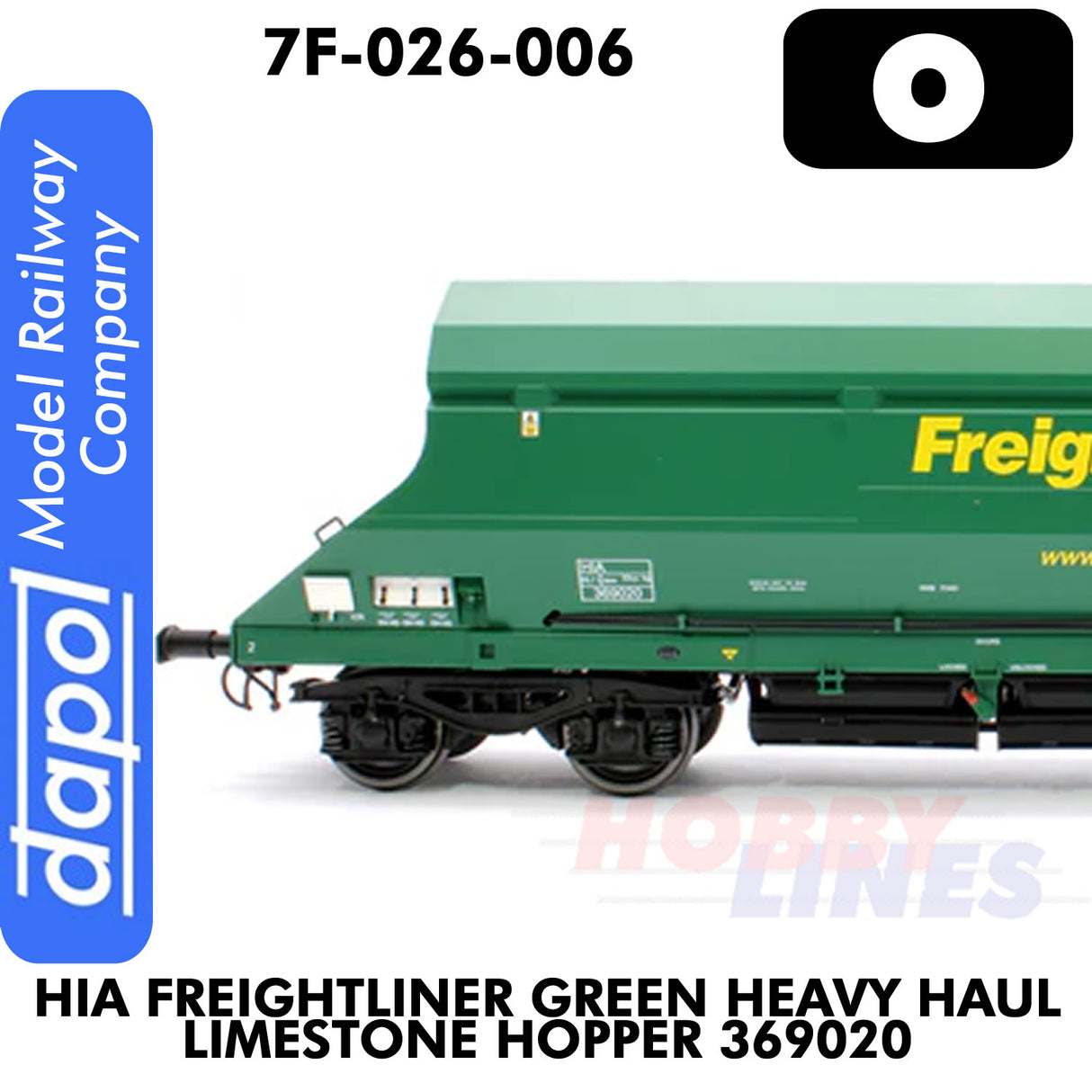 HIA Freightliner Green Heavy Haul Limestone Hopper 369020 | Dapol | 7F-026-006