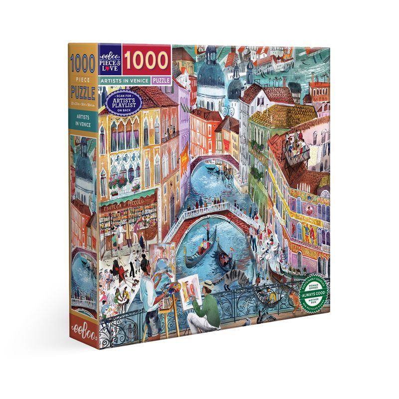 Artists in Venice 1000pc Puzzle | eeBoo | PZT457