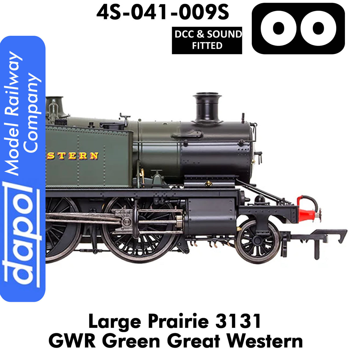 LARGE PRAIRIE 3131 GWR DCC & Sound Steam Locomotive |  Dapol | 4S-041-009S