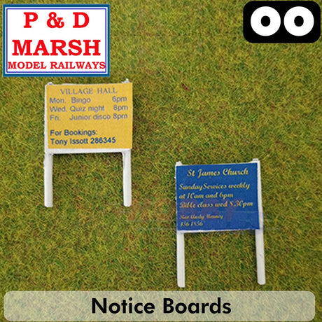 Notice Boards - 2 Pieces - 1:76 |  P&D Marsh | Z22