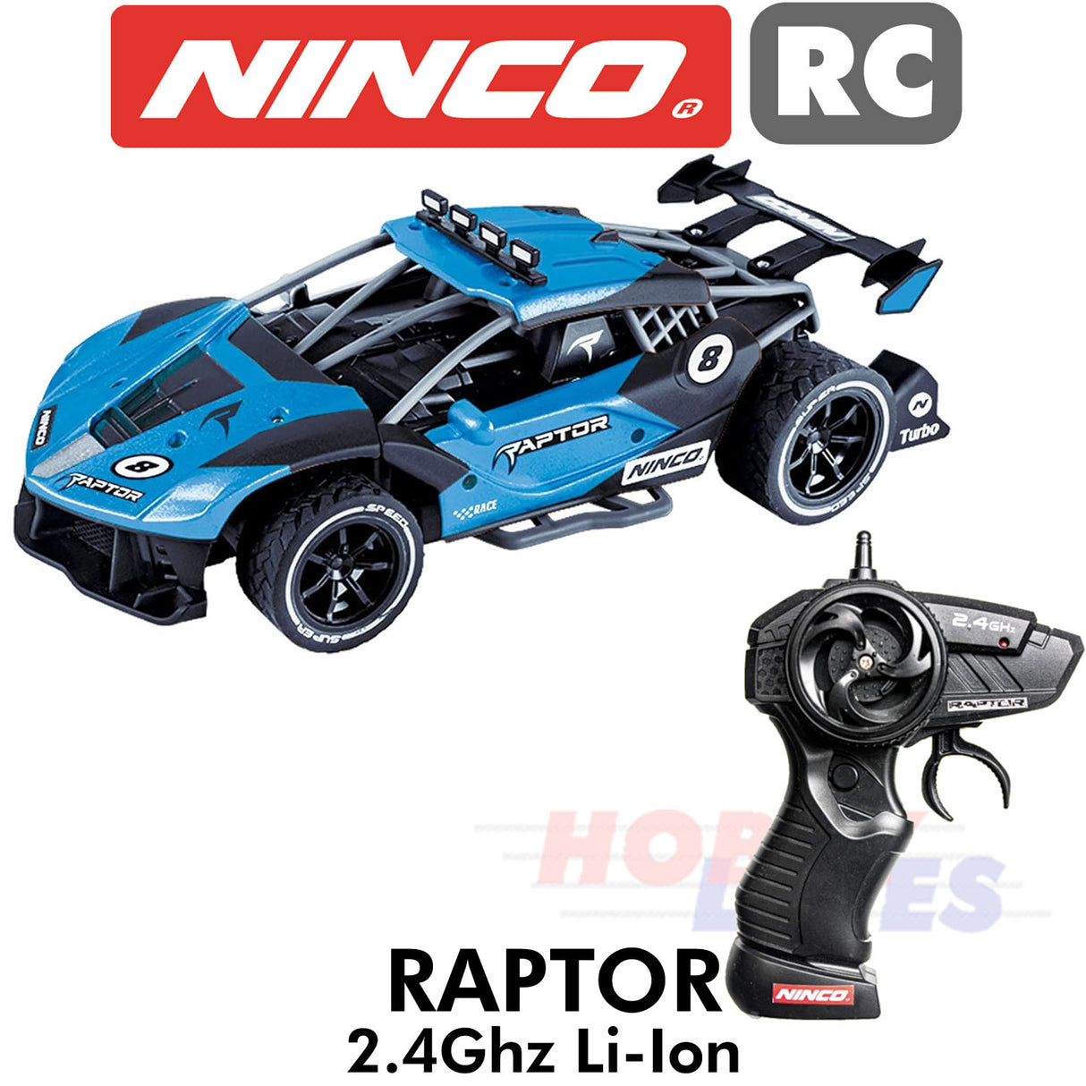 NINCO RAPTOR 2WD Radio Control Racer Car Li-Ion battery power R2R Ready to Run